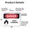 Signmission Highly Flammable Danger Sign, Plastic, 18in W x 12in L, 2PK OS-2PACK-DS-P-1218-L-2027 - alternate 7
